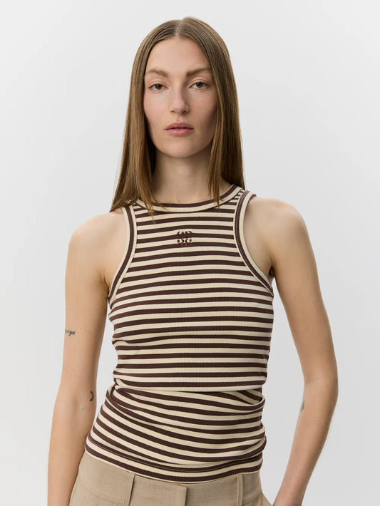 Beca Striped Rib Tank Top