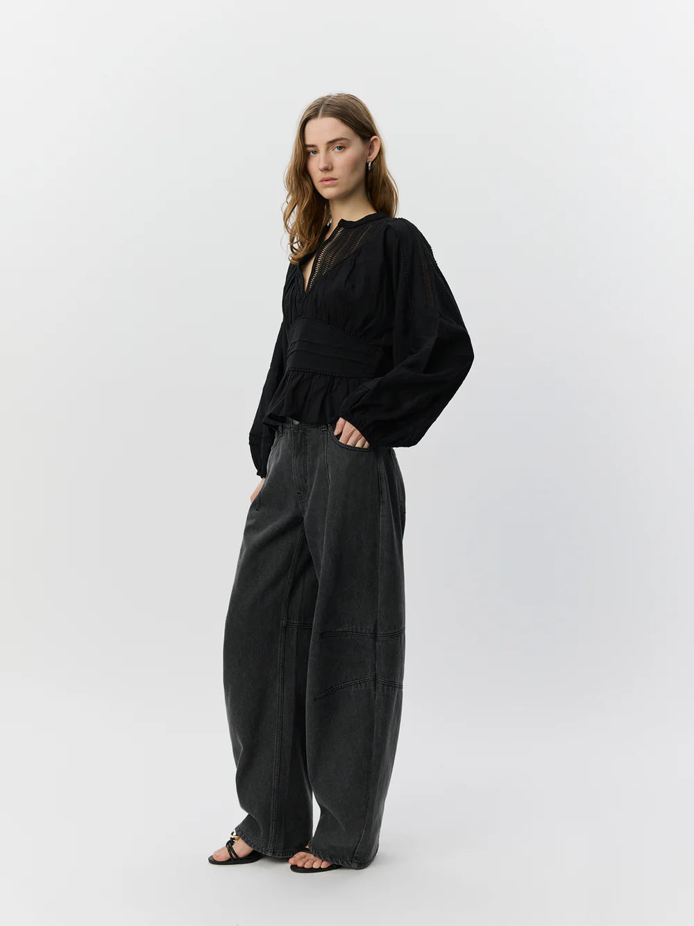 Becka Barrel Shaped Jeans