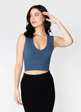 Charger l&#39;image dans la galerie, C&#39;est Moi - Bamboo Deep V Rib Top (9Colors) (6768632299728)
