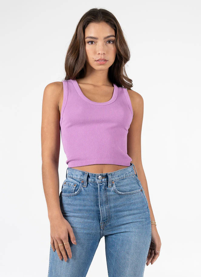 Bamboo Rib Deep Scoop Neck Tank (8078720401616)