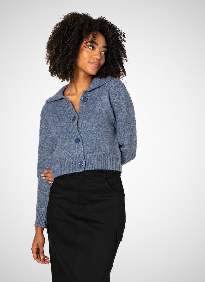 Knit Crop Button Cardigan (8226984624336)