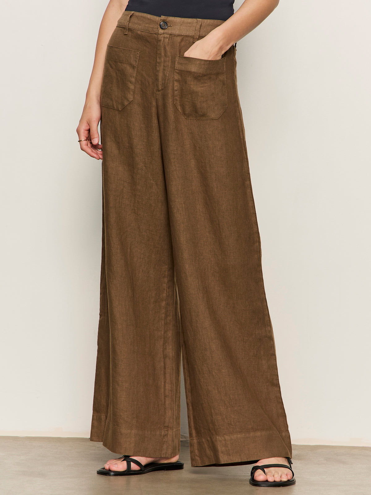 The Linen Marine Wide Leg
