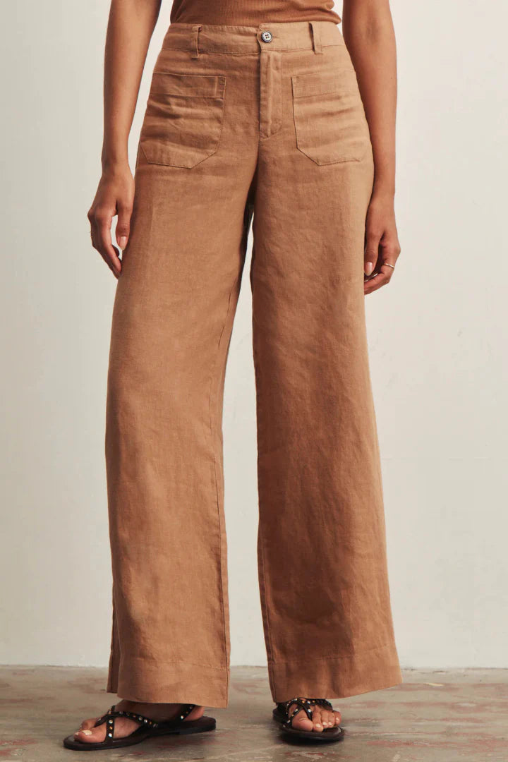 The Linen Marine Wide Leg