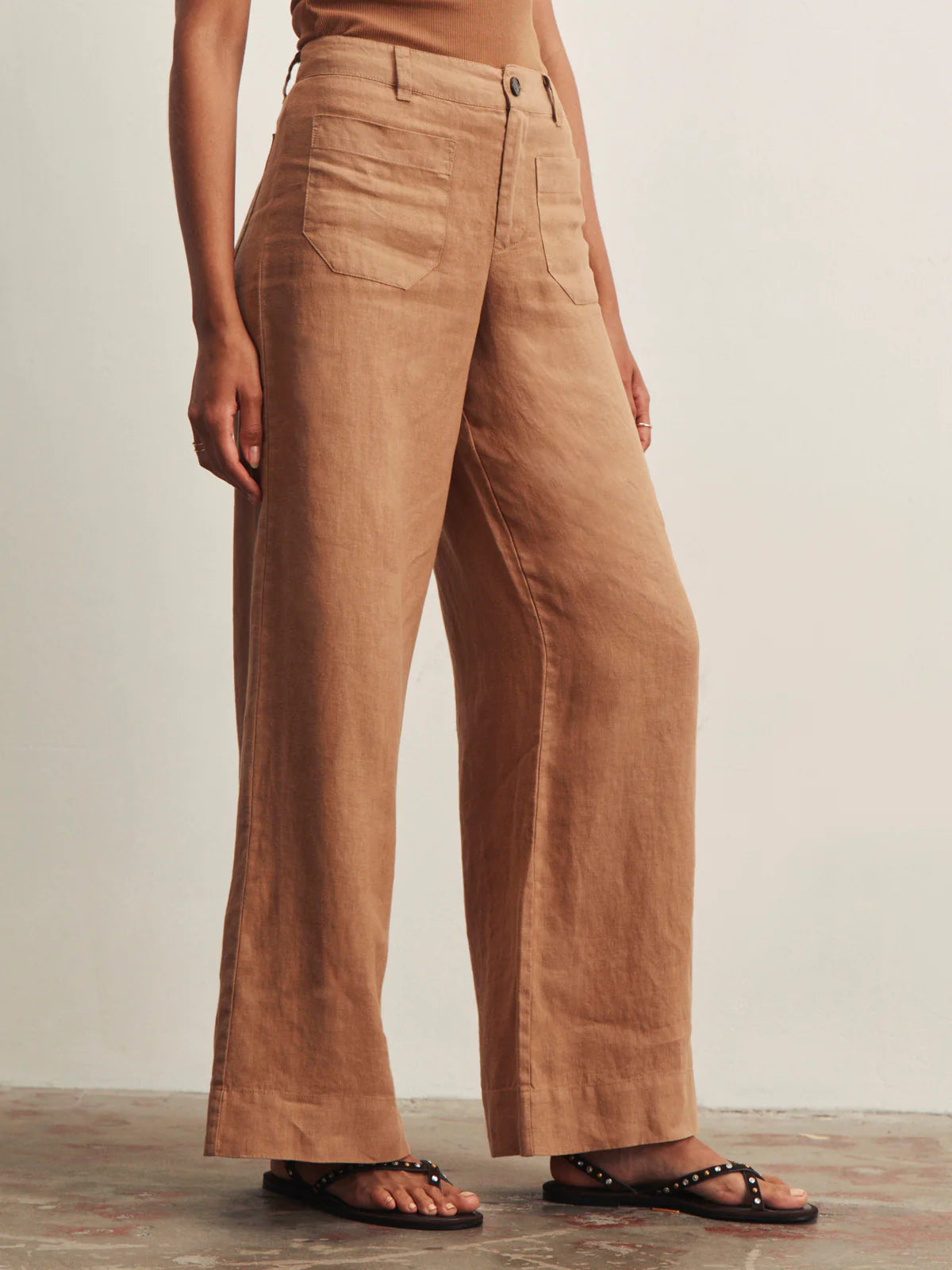 The Linen Marine Wide Leg