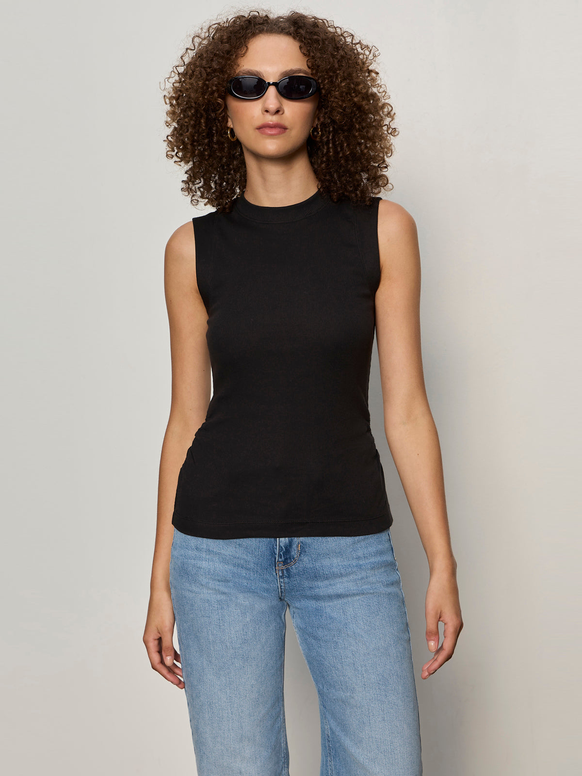 Ribbed Ruched Tank