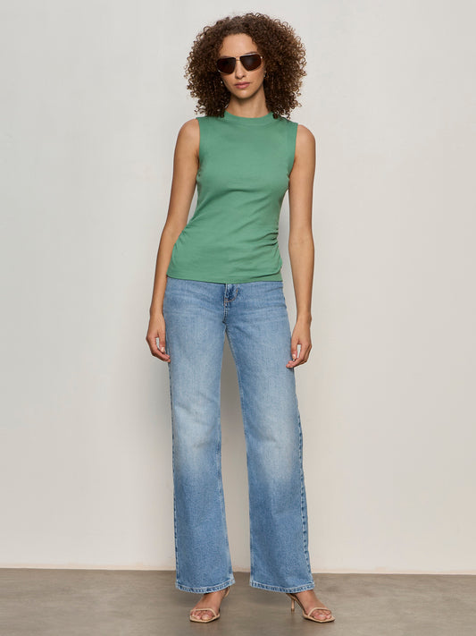 Ribbed Ruched Tank