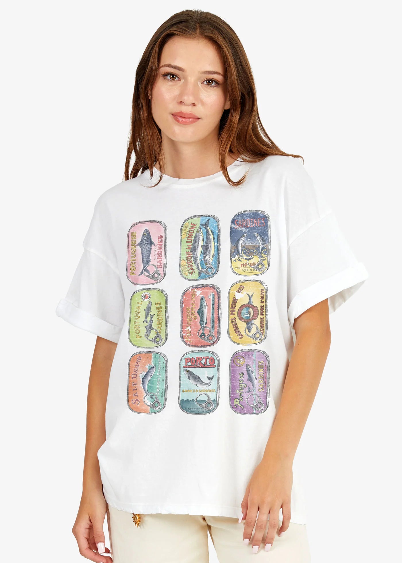 T-shirt petit ami Sardines en conserve