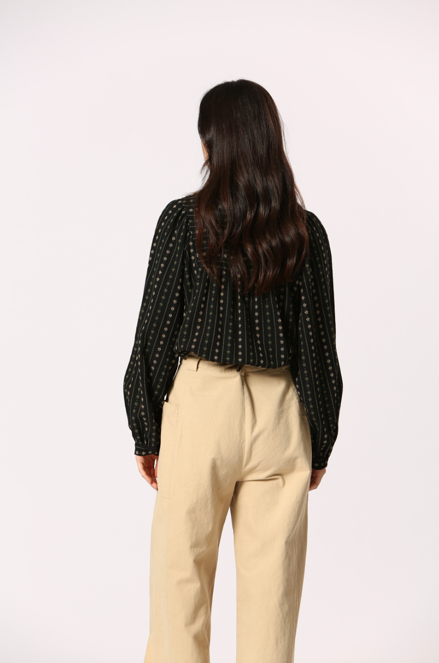 Gathered Yolk Blouse