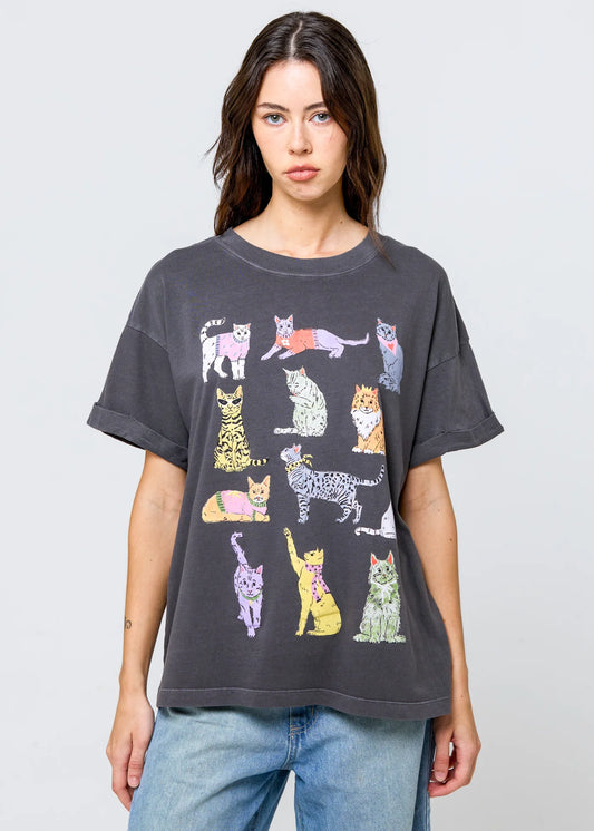 Cats Boyfriend Tee