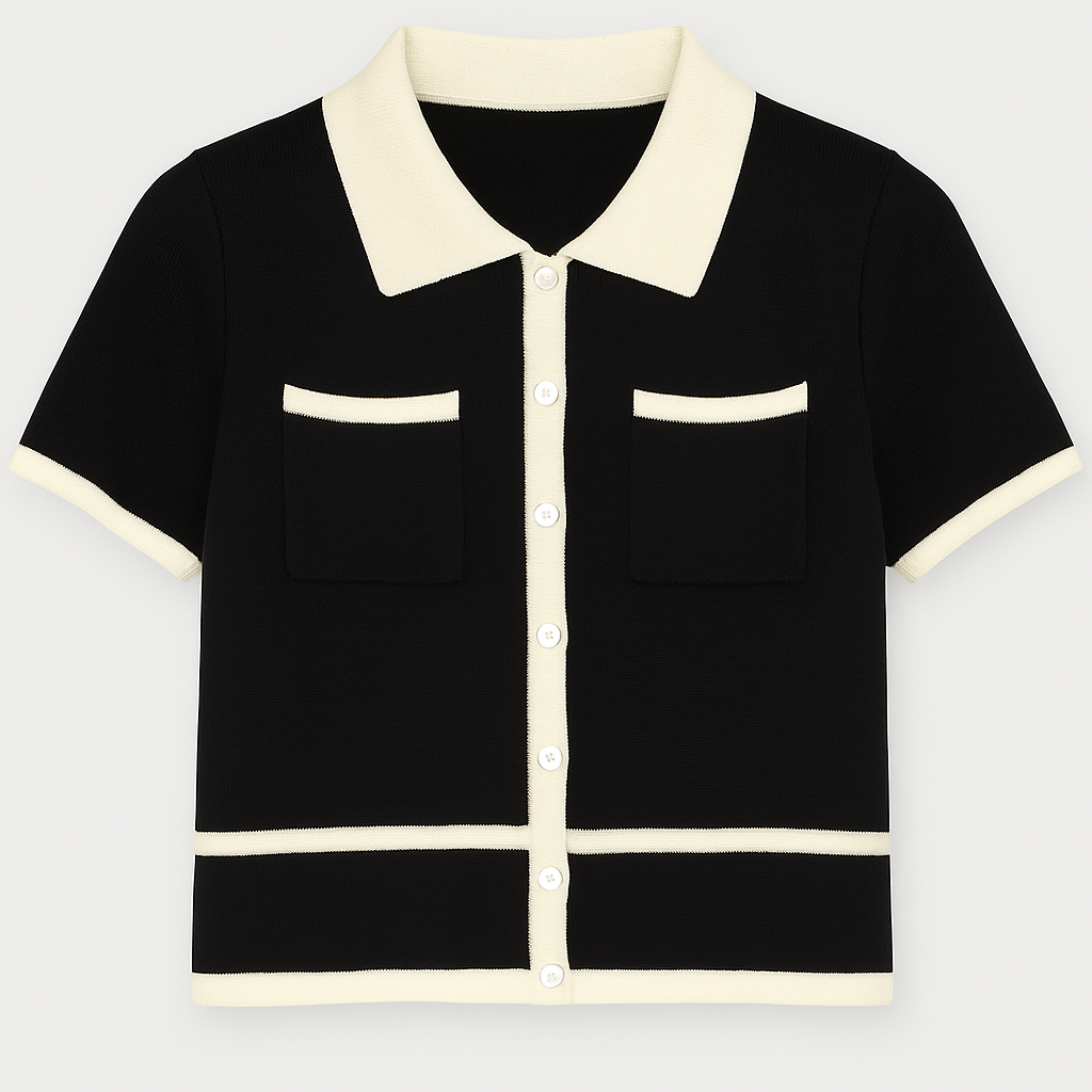 Contrast Stripe Knit Top (8264825766096)