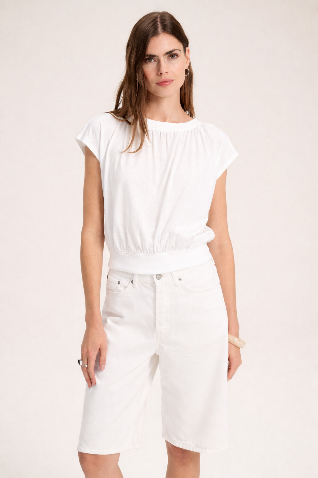 Haut en coton flammé