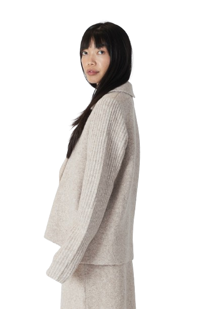 Eco Blazer W/Ribbed Sleeves (8148920434896)