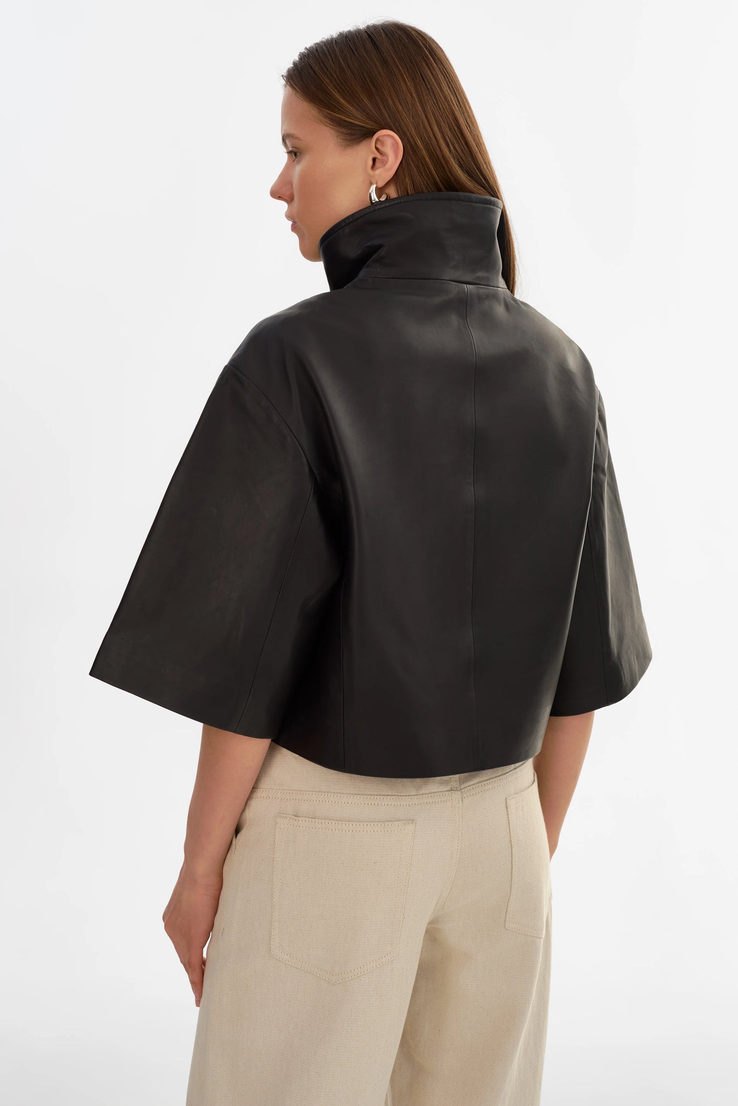 Veste en jean Carolina D à manches à volants