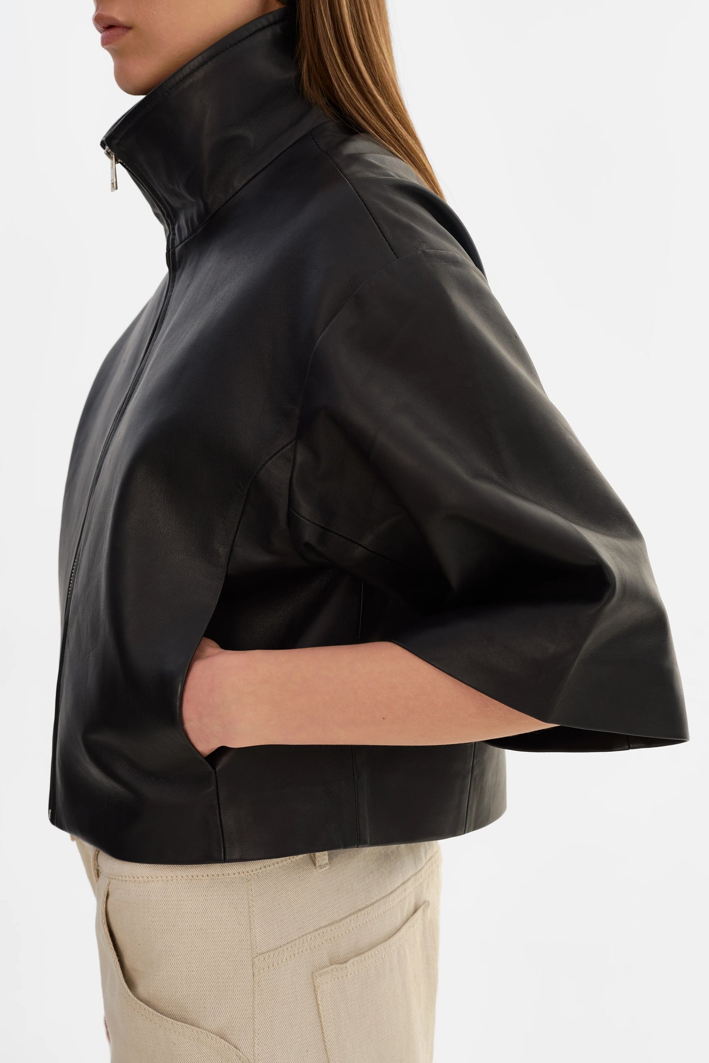 Veste en jean Carolina D à manches à volants