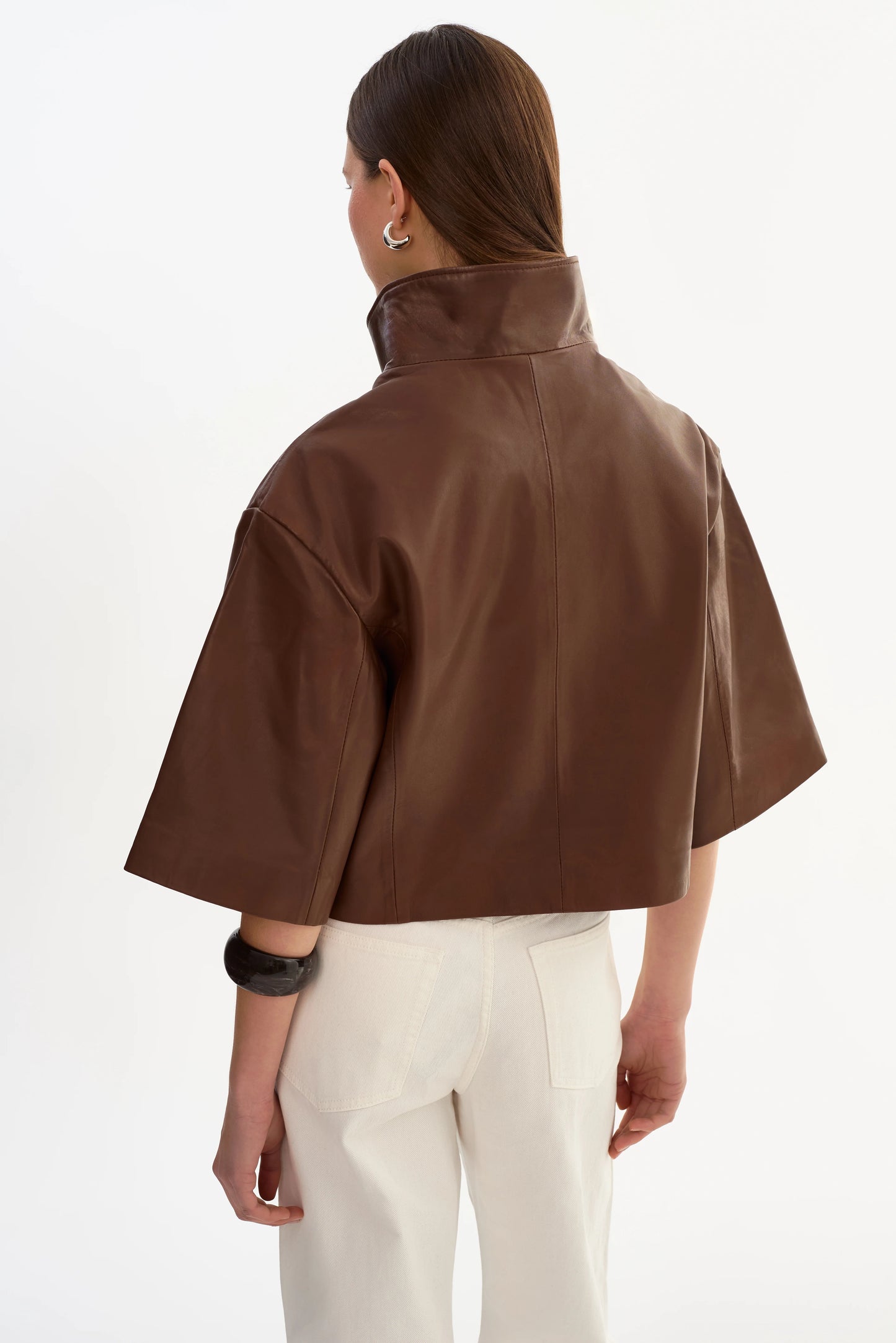 Veste en jean Carolina D à manches à volants