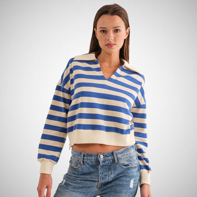 Collared Terry Knit Top (8027622932688)
