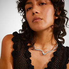 Load image into Gallery viewer, Moon Recycled Chocker - Necklace (8011776393424)
