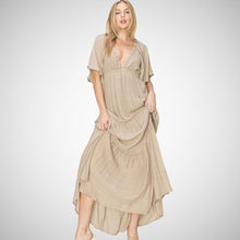 Load image into Gallery viewer, Open Back Tiered Maxi Dress (8028538011856)
