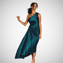 Charger l&#39;image dans la galerie, Olympia Asymmetrical Pleated Maxi Dress (8122221068496)
