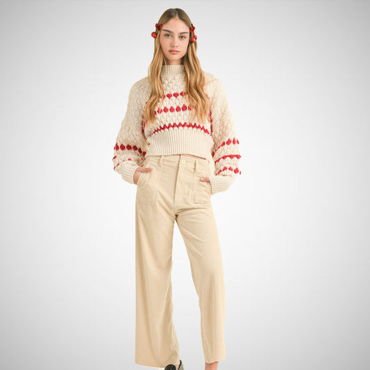 Corduroy With Front Pocket Pants (8122691354832)