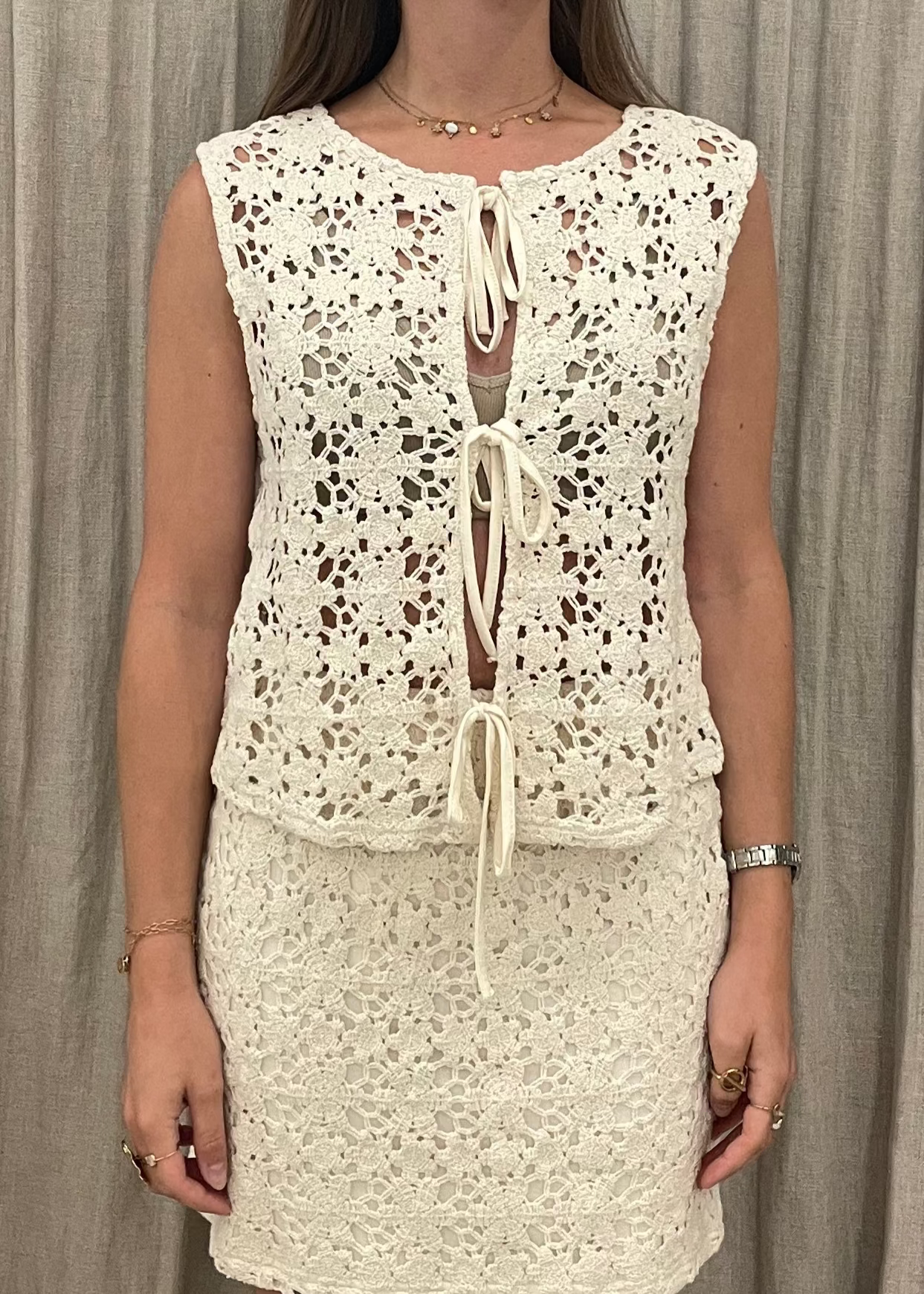 Tie-Back Crochet Tank Top (8264825471184)