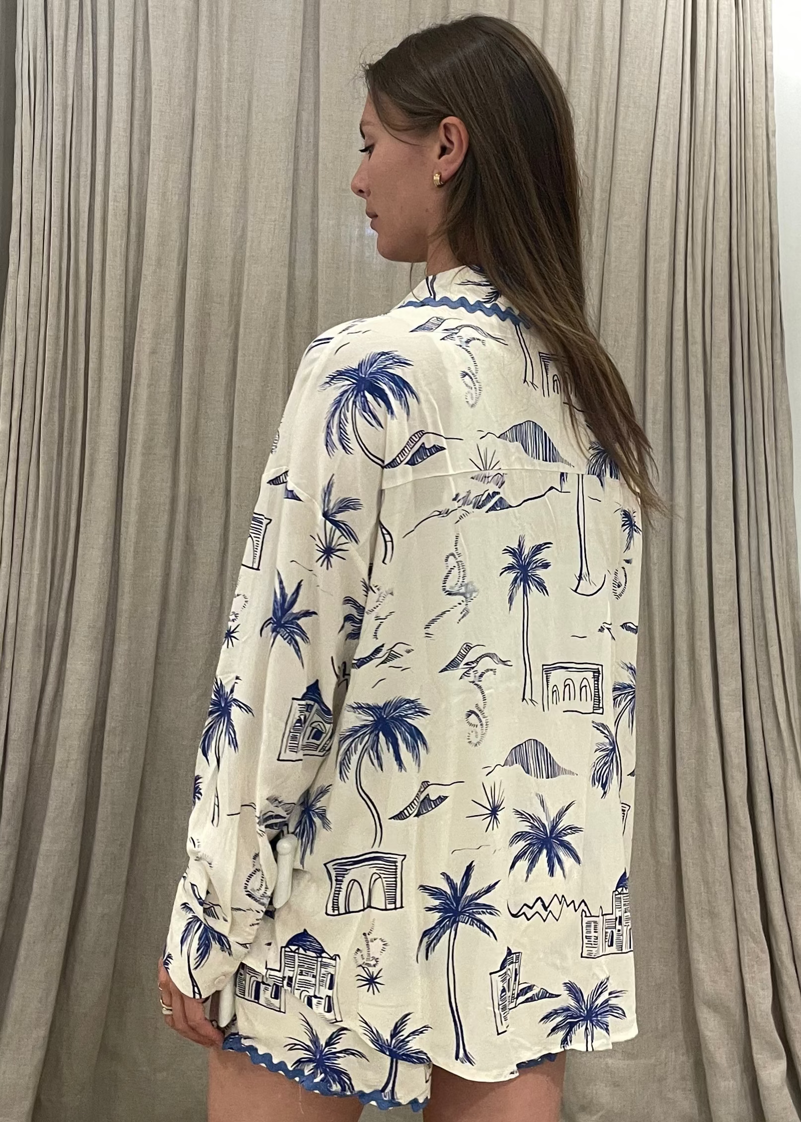 Egypt Button Down Blouse (8261486837968) (8261487624400)