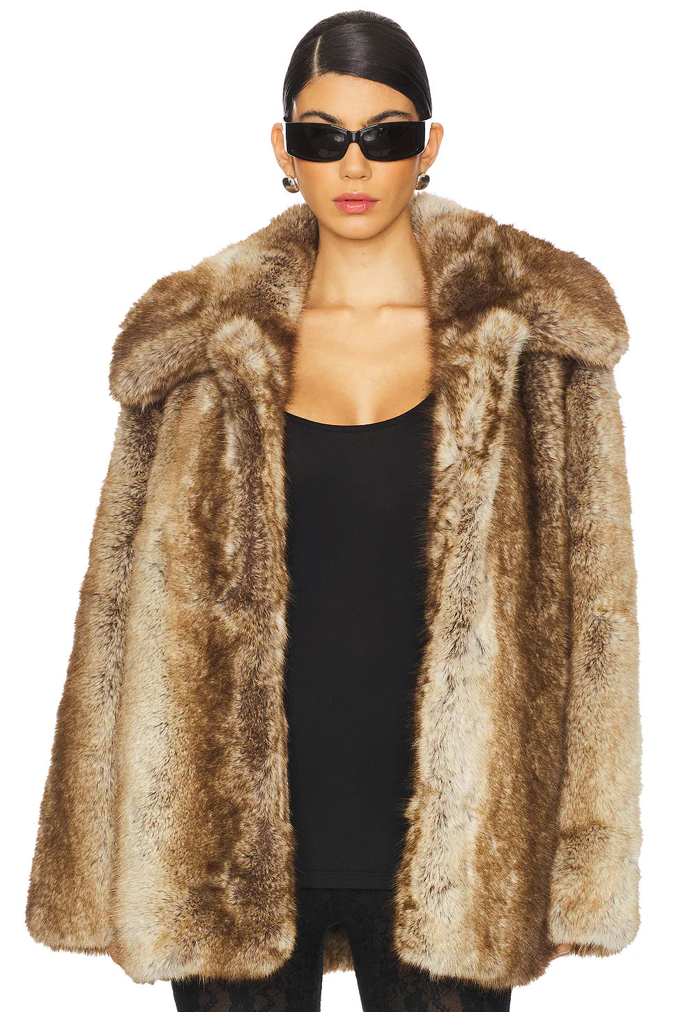 manteau en fausse fourrure