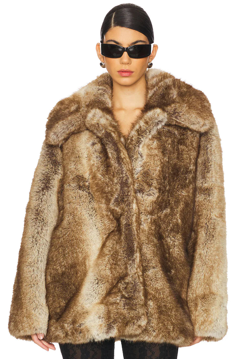 manteau en fausse fourrure