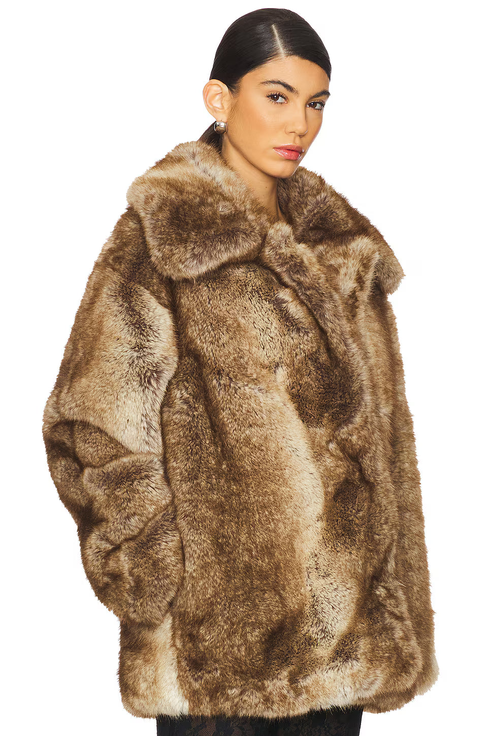 manteau en fausse fourrure