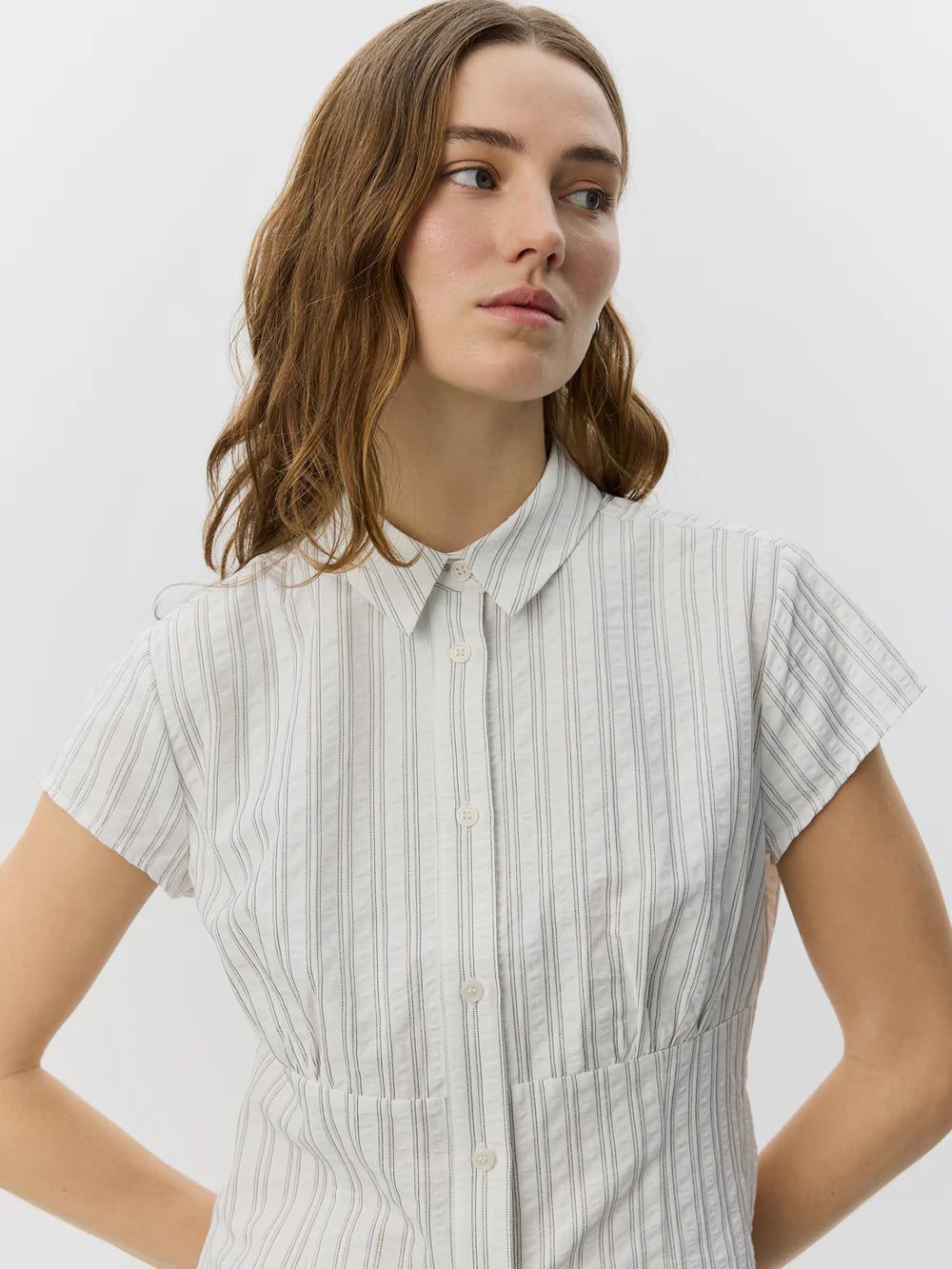 Chemise ajustée rayée Lilyan