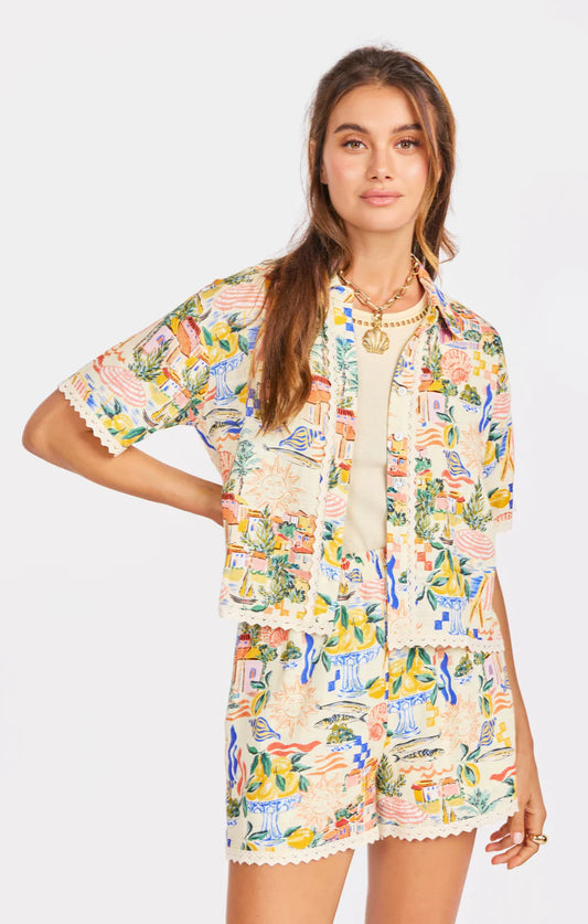 Nostalgic Paradise Button Up