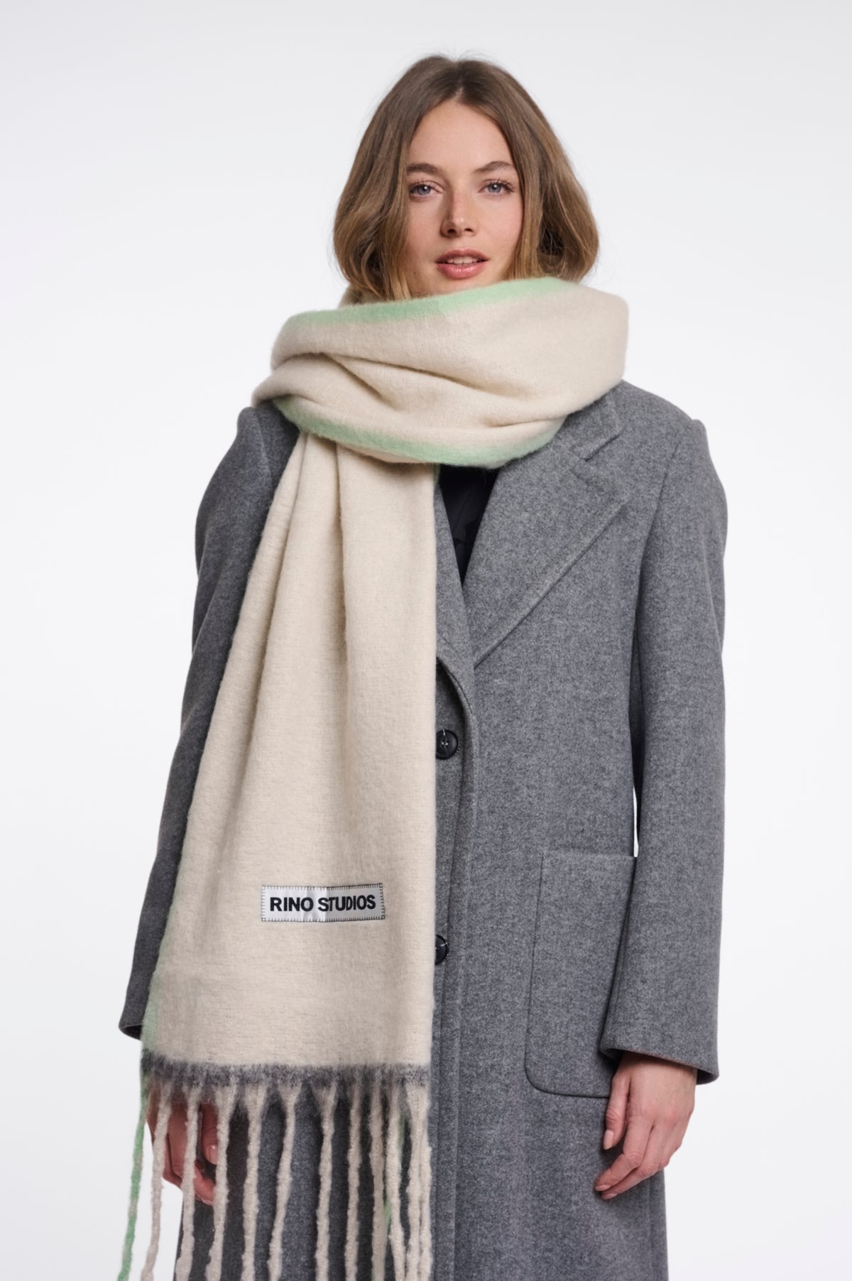 Laurette Scarf With Fringes