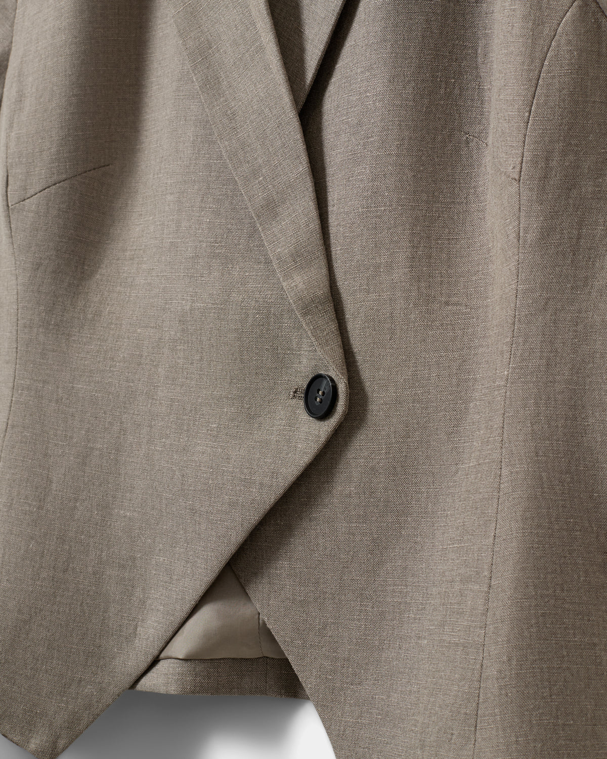 Blazer Majse en mélange de lin avec casquette
