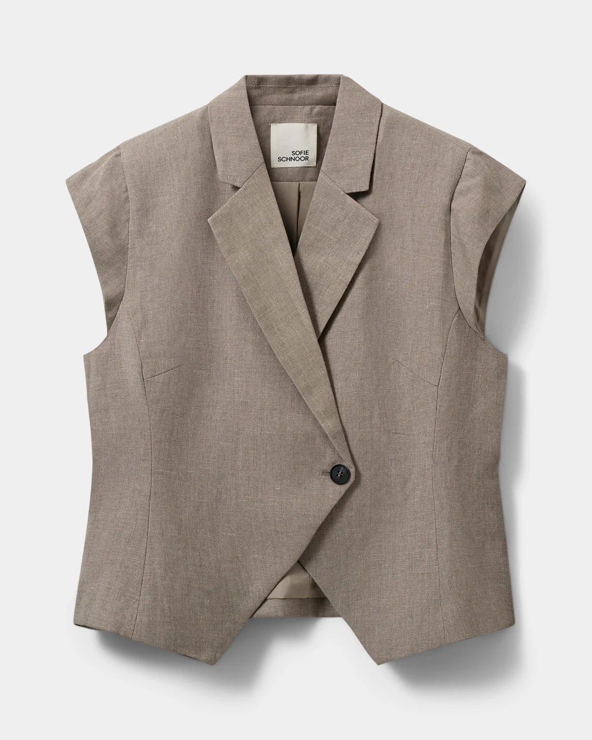 Blazer Majse en mélange de lin avec casquette