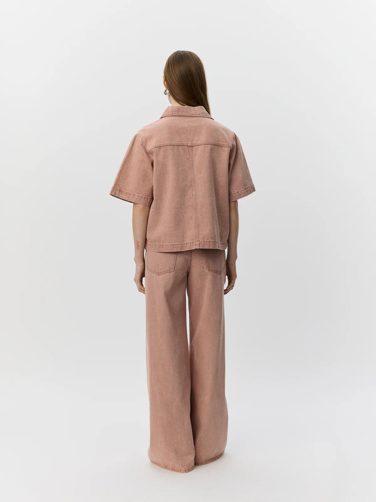 Chemise en jean Manja à manches courtes