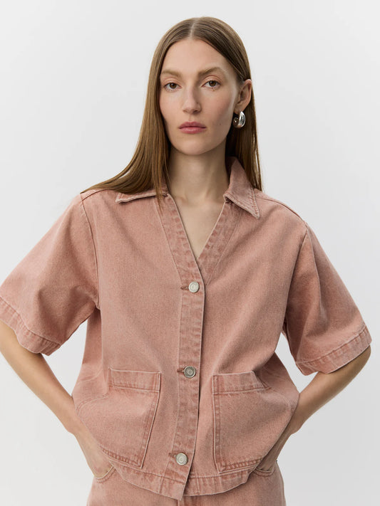 Manja Short Sleeve Denim Shirt