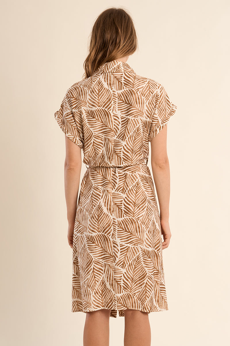 Short Printed Shirt Dress
