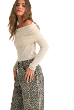 Load image into Gallery viewer, Off Shoulder Sweater Top (8160640008400)
