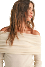 Load image into Gallery viewer, Off Shoulder Sweater Top (8160640008400)
