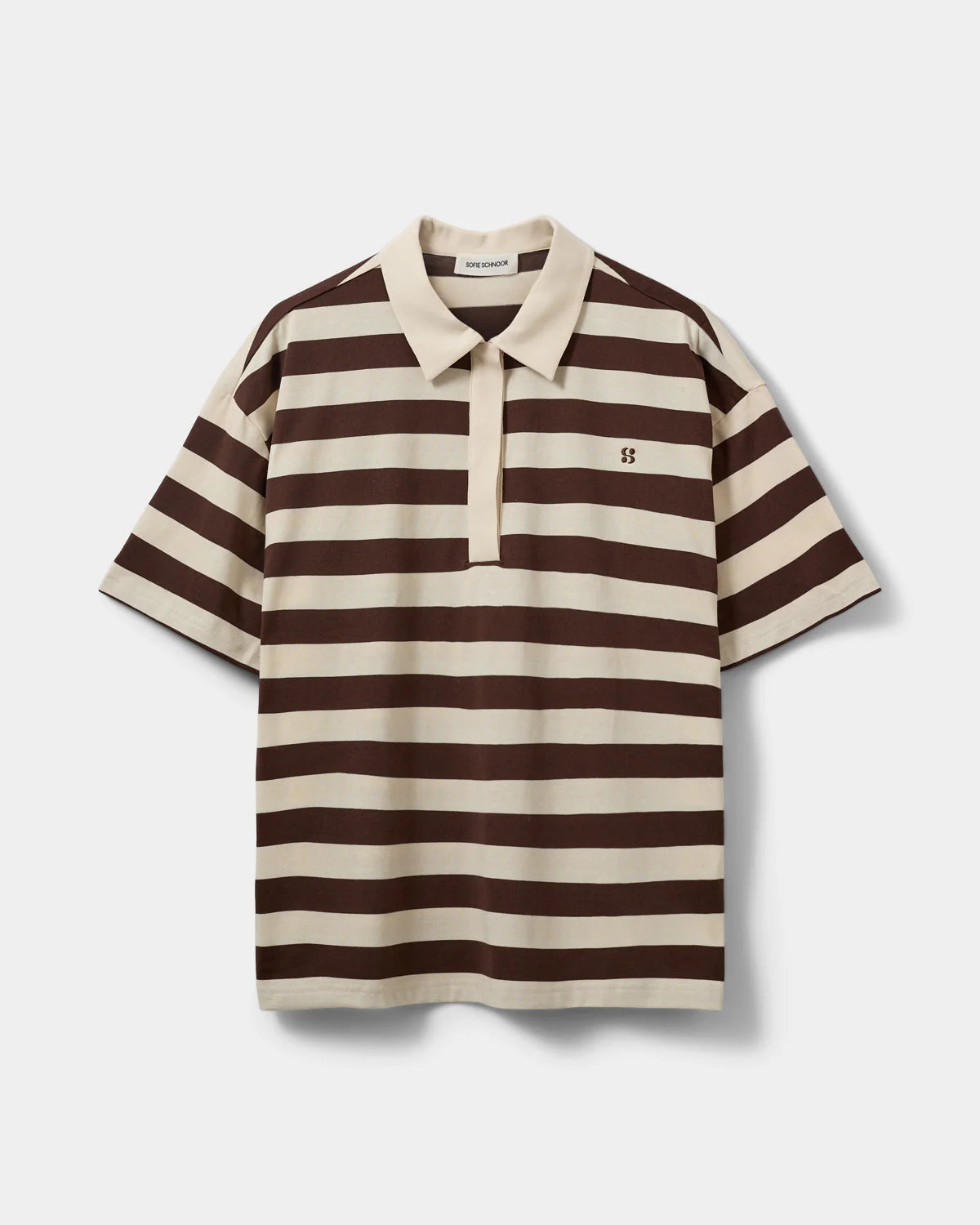 Pil Oversize Striped Polo Shirt
