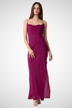 Load image into Gallery viewer, Woven Cowl Neck Backless Dress (8261478383824)
