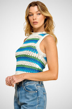 Charger l&#39;image dans la galerie, Striped Corpped Knit Sweater (8266080977104)
