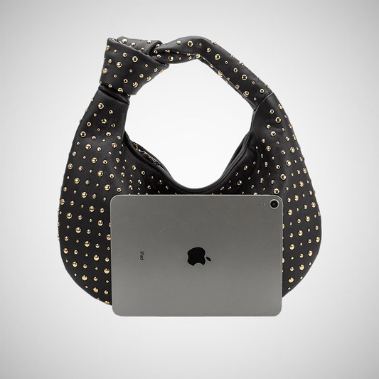 Brigitte Studded Large Recycled Vegan Shoulder Bag (8258935324880)