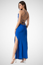 Load image into Gallery viewer, Woven Cowl Neck Backless Dress (8261478383824)
