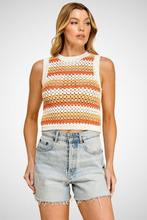 Charger l&#39;image dans la galerie, Striped Corpped Knit Sweater (8266080977104)
