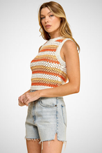 Charger l&#39;image dans la galerie, Striped Corpped Knit Sweater (8266080977104)
