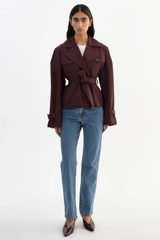 Quinn Cropped Trench Coat