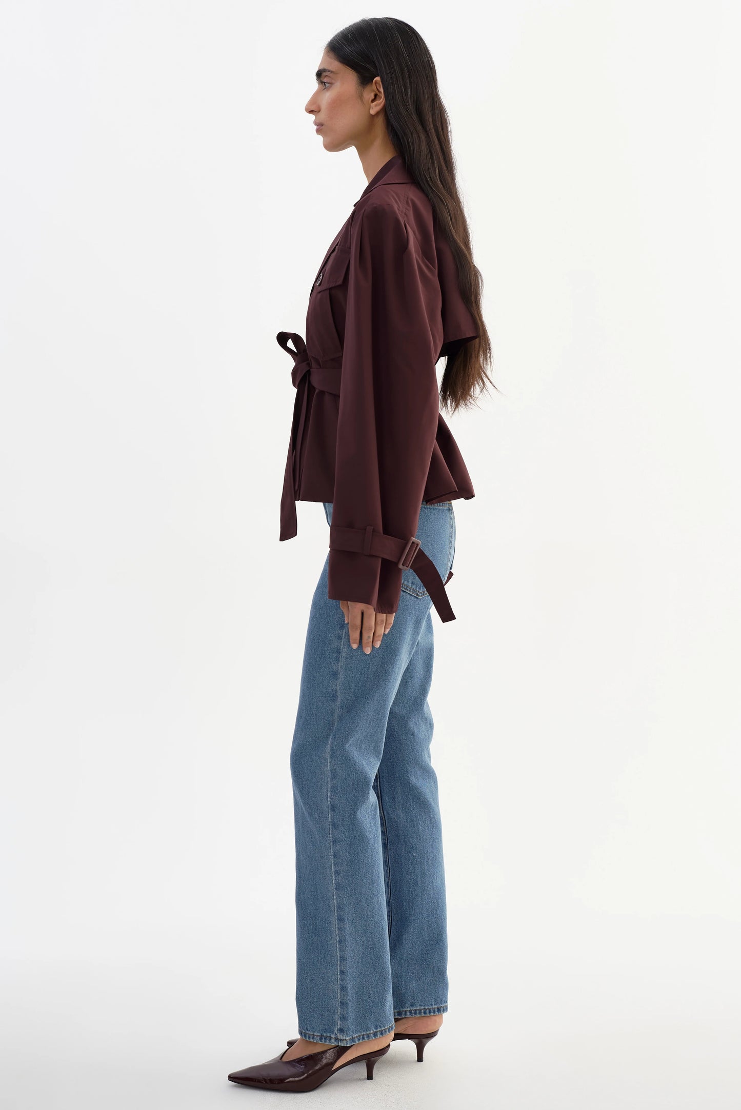 Quinn Cropped Trench Coat