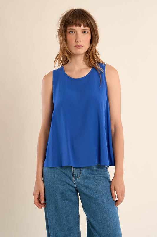 Crew neck tank top