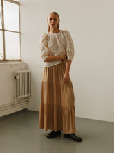 Load image into Gallery viewer, Eyelet Embroidered Puff Sleeve Blouse (8257186070736)
